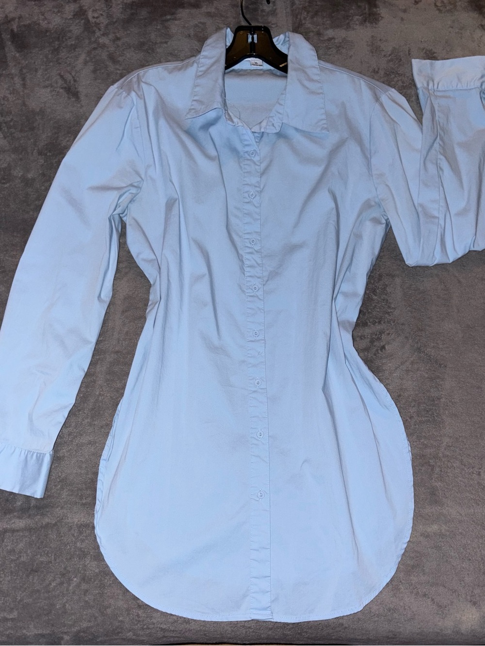 Fashion Nova Light Blue Women's Button Down Shirt